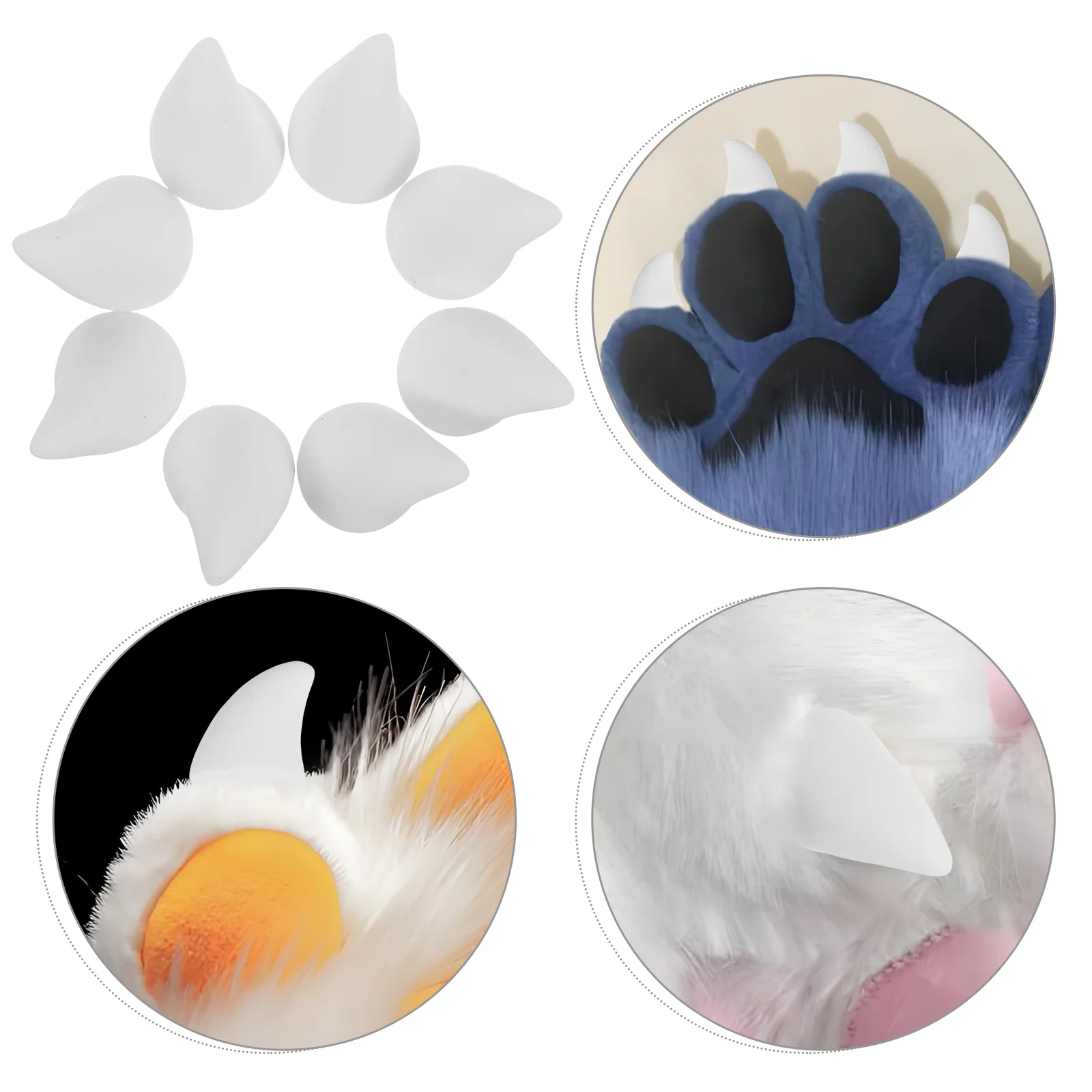 8 Pcs Fursuit Nail Dress Up Resin Animals Gloves Nails Halloween Supply Soft Accessory Handmade Paw
8 Pcs Fursuit Nail Dress Up Resin Animals Gloves Nails Halloween Supply Soft Accessory Handmade Paw