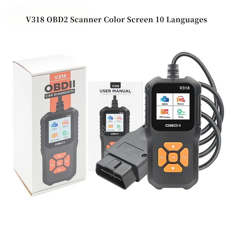 V318 OBD2 сканер цветной экран 10 языков 9 протоколов автоматический диагностический инструмент считыватель кодов для проверки света двигателя
V318 OBD2 сканер цветной экран 10 языков 9 протоколов автоматический диагностический инструмент считыватель кодов для проверки света двигателя
