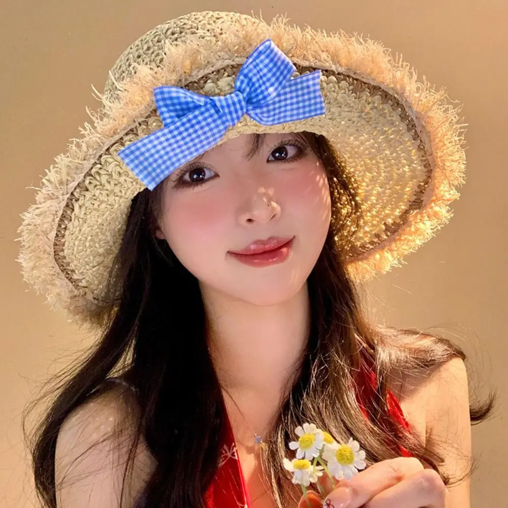 Summer Elegant Big Bowknot Sun Hat Sweet Wide Brim Woman's Straw Hat Breathable Hollow Weaving Lace Brim Sunshade Cap Travel
Summer Elegant Big Bowknot Sun Hat Sweet Wide Brim Woman's Straw Hat Breathable Hollow Weaving Lace Brim Sunshade Cap Travel