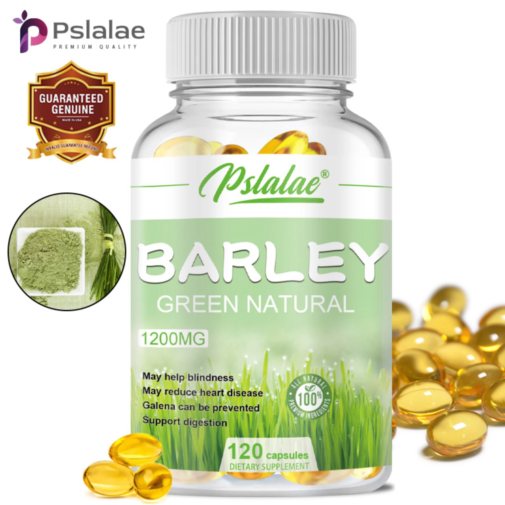 Barley Grass Capsules - Antioxidants, Promotes Cardiovascular and Immune Health, and Enhances Heart Function - 120 Capsules
Barley Grass Capsules - Antioxidants, Promotes Cardiovascular and Immune Health, and Enhances Heart Function - 120 Capsules