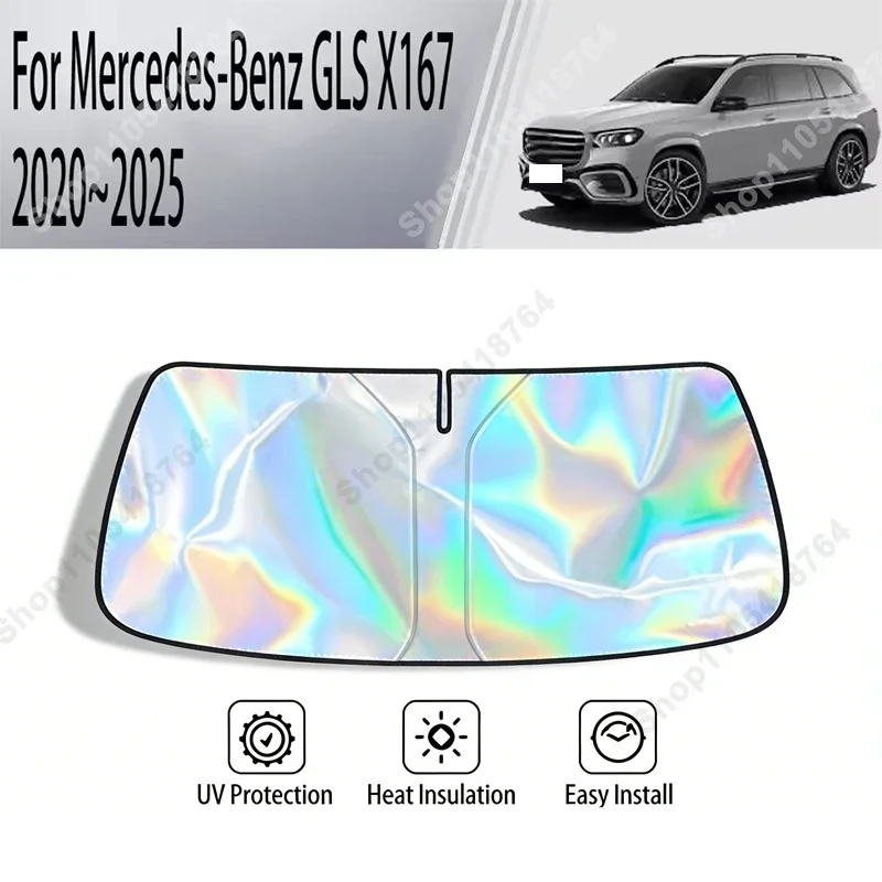 For Mercedes-Benz GLS X167 2020-2025 Sunshade Cover Car Windshield SunShades Sun UV Protector Cover Car Front Windscreen Cover
For Mercedes-Benz GLS X167 2020-2025 Sunshade Cover Car Windshield SunShades Sun UV Protector Cover Car Front Windscreen Cover