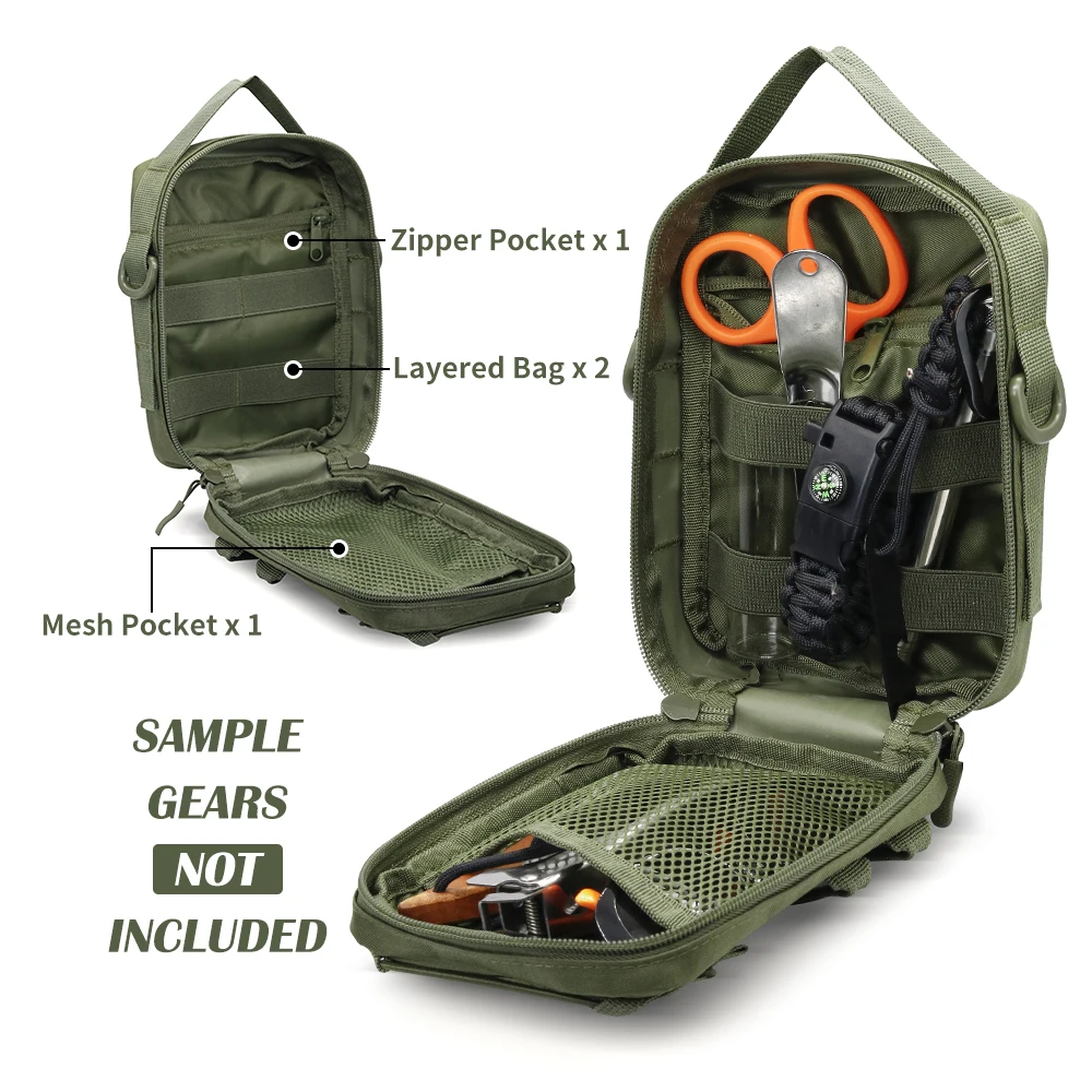 Tactical MOLLE Pouch for Climbing, Hiking, Skiing&Cycling, Crossbody Bag, Shoulder Bag, Handle Bag, Waist Bag, Outdoor Gear Bag
Tactical MOLLE Pouch for Climbing, Hiking, Skiing&Cycling, Crossbody Bag, Shoulder Bag, Handle Bag, Waist Bag, Outdoor Gear Bag