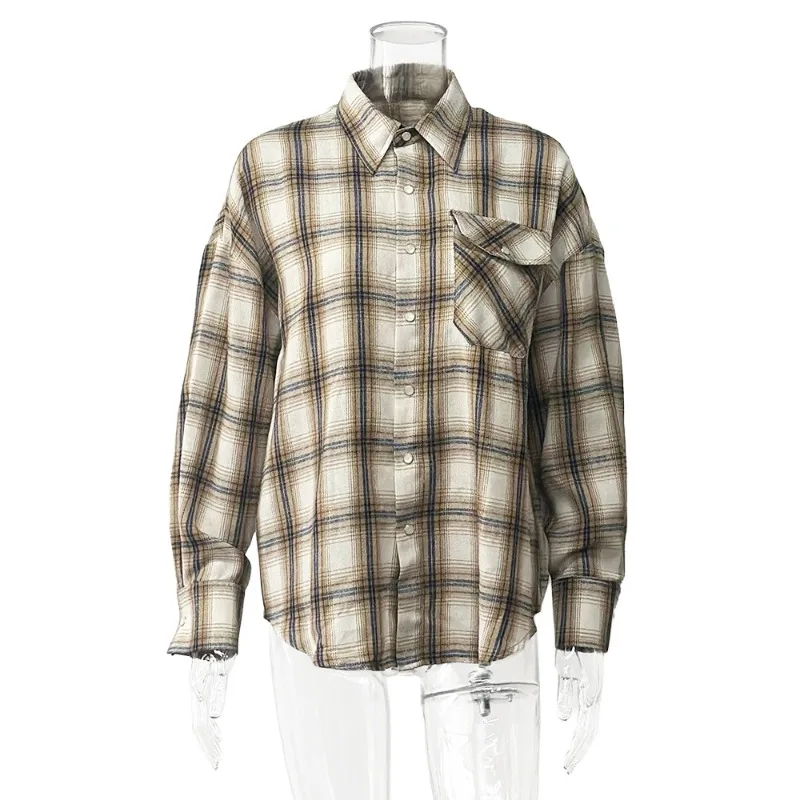 Russian Popular Fashion Design Women's Spring Autumn 2026 Casual Shirts European and American Cross-border Plaid Tops Cardigan
Russian Popular Fashion Design Women's Spring Autumn 2026 Casual Shirts European and American Cross-border Plaid Tops Cardigan