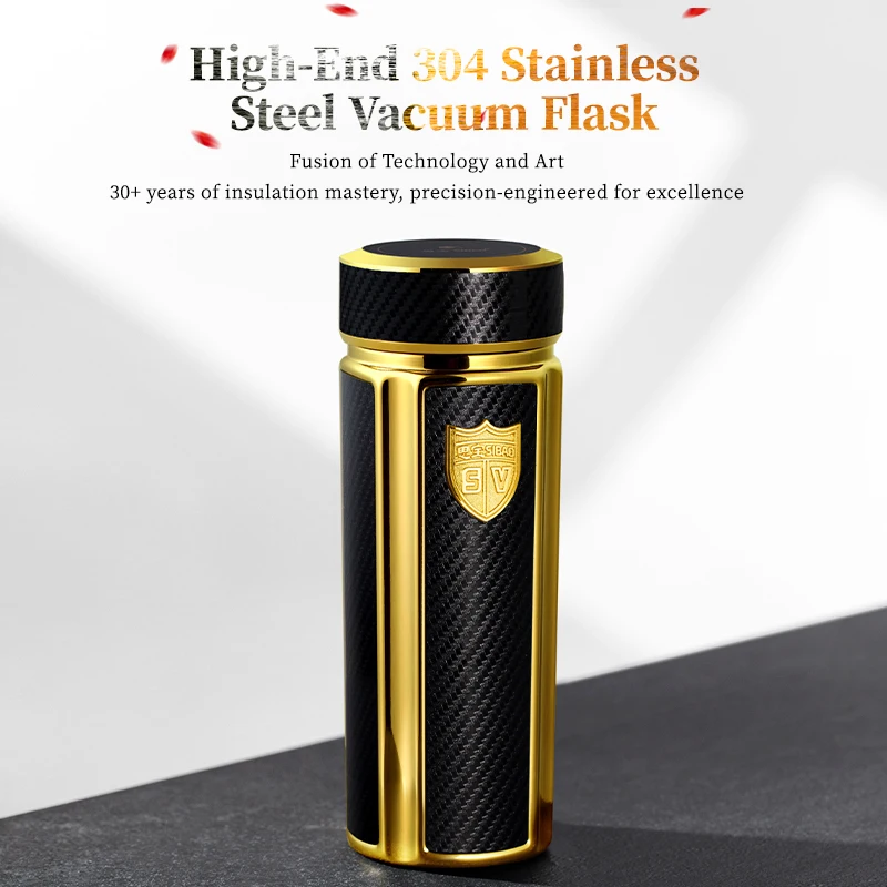SIBAO Ark C8 450ml High-End 304 Stainless Steel Vacuum Flask with Nano Energy Filter Leakproof Thermos Flask Durable Thermos Cup
SIBAO Ark C8 450ml High-End 304 Stainless Steel Vacuum Flask with Nano Energy Filter Leakproof Thermos Flask Durable Thermos Cup