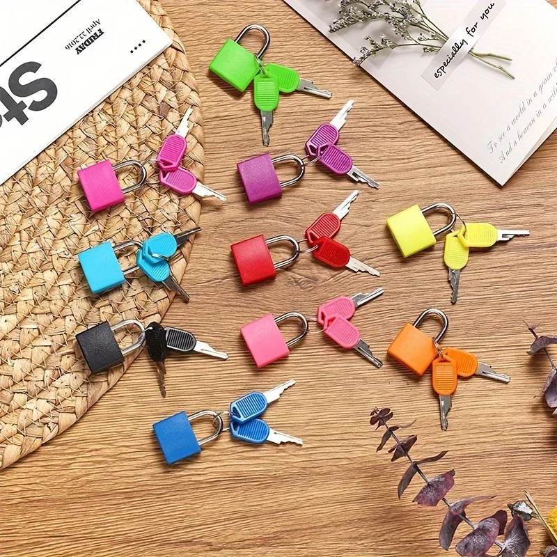 1PC Suitcase Lock Small Strong Padlock with 2 Key Travel Tiny Suitcase Anti-Theft Lock Drawer Diary Colored Plastic Case Lock
1PC Suitcase Lock Small Strong Padlock with 2 Key Travel Tiny Suitcase Anti-Theft Lock Drawer Diary Colored Plastic Case Lock