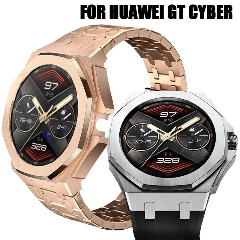 Luxury Starp Modification Kit for HUAWEI GT Cyber Series Stainless Steel Case Metal Bracelet for Huawei GT Cyber Rubber Band
Luxury Starp Modification Kit for HUAWEI GT Cyber Series Stainless Steel Case Metal Bracelet for Huawei GT Cyber Rubber Band