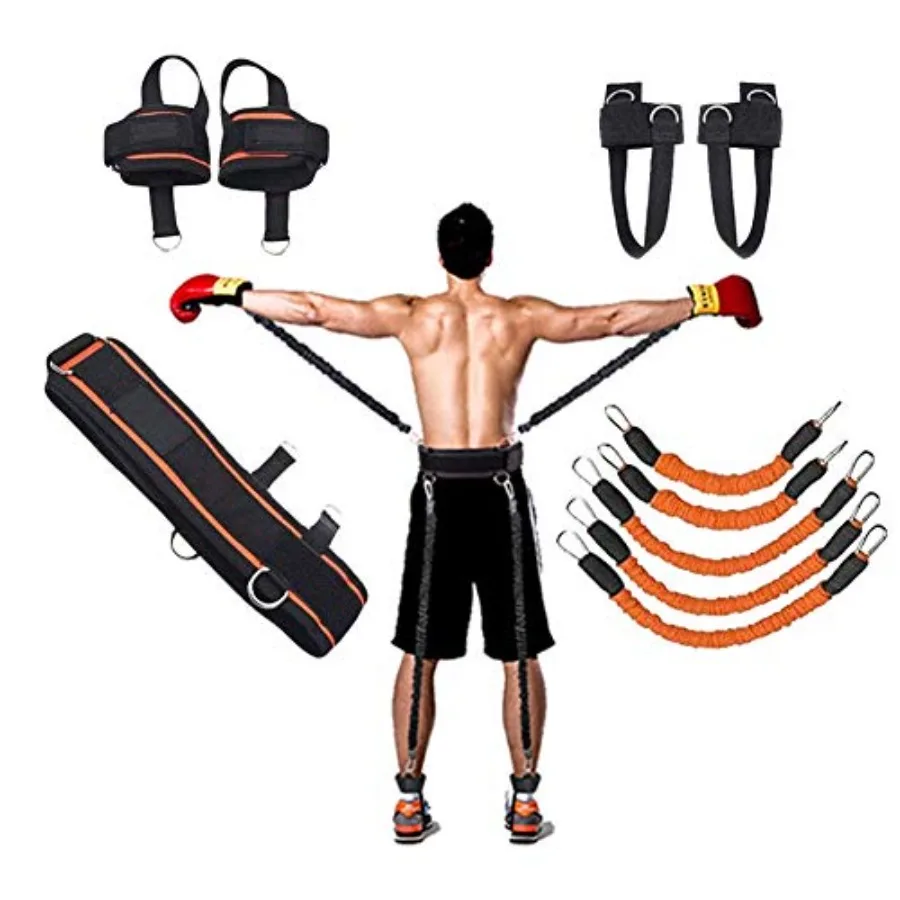 Boxing Training Resistance Band Set Leg Strength and Agility Training Strap System for Boxing, MMA, Muay Thai, Karate Combat, B
Boxing Training Resistance Band Set Leg Strength and Agility Training Strap System for Boxing, MMA, Muay Thai, Karate Combat, B