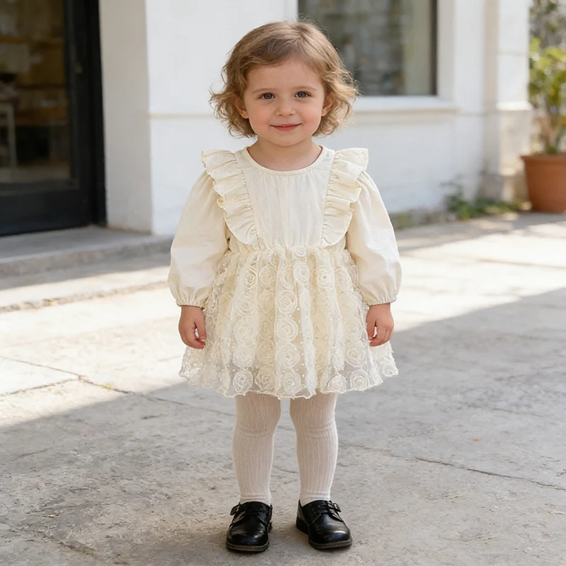 2026 New Spring Toddler Baby Girl Romper Long Sleeved Cotton Mesh Splicing Korean Style Climbing Suit 0-24M Baby Girl Clothing
2026 New Spring Toddler Baby Girl Romper Long Sleeved Cotton Mesh Splicing Korean Style Climbing Suit 0-24M Baby Girl Clothing