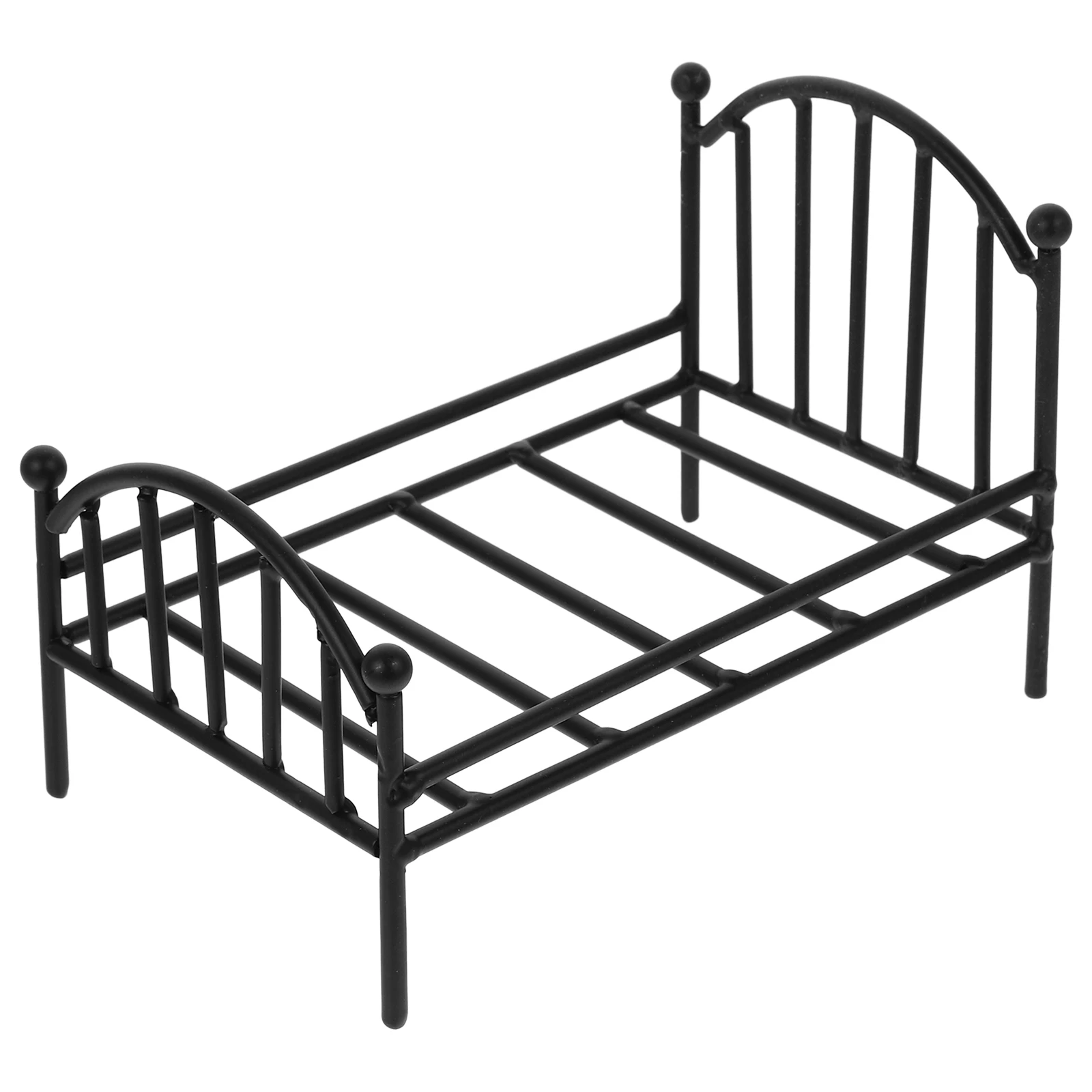 Tiny Wrought Iron Bed Frame Miniature Furniture Small Accessories Child Kids Room Toy Simulated Home Decor
Tiny Wrought Iron Bed Frame Miniature Furniture Small Accessories Child Kids Room Toy Simulated Home Decor