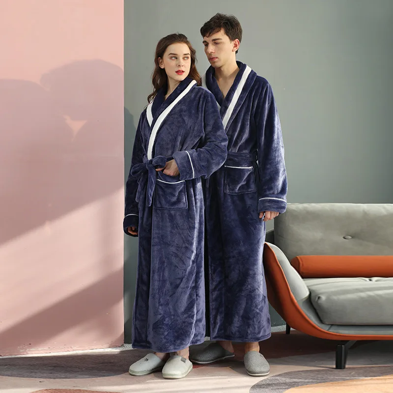 pajamas sets Long Kimono Plus Size Flannel New Autumn Winter Bathrobe Gown Nightwear Casual Home Clothes Coral Fleece
pajamas sets Long Kimono Plus Size Flannel New Autumn Winter Bathrobe Gown Nightwear Casual Home Clothes Coral Fleece