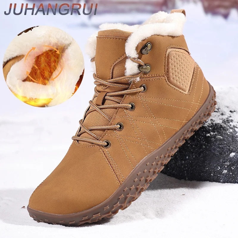 Winter Mens Warm Snow Shoes Barefoot Shoes Casual Hiking Boots Non Slip Waterproof Cold Resistant Warm for Travel Shoe Soft Sole
Winter Mens Warm Snow Shoes Barefoot Shoes Casual Hiking Boots Non Slip Waterproof Cold Resistant Warm for Travel Shoe Soft Sole