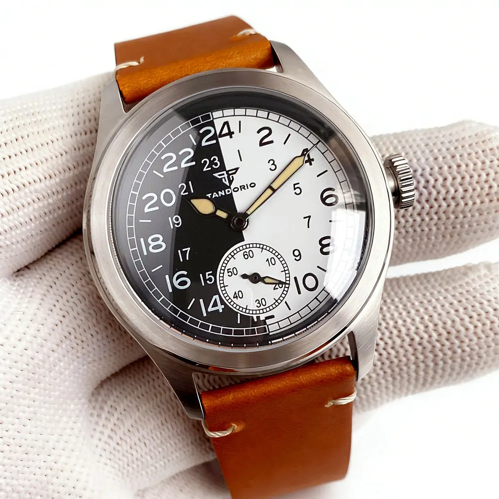 Tandorio 38mm Military Sport ST1701 Mechanical Diver Watch Men Luminous 200M Waterproof Sapphire White Black Vintage Clock
Tandorio 38mm Military Sport ST1701 Mechanical Diver Watch Men Luminous 200M Waterproof Sapphire White Black Vintage Clock