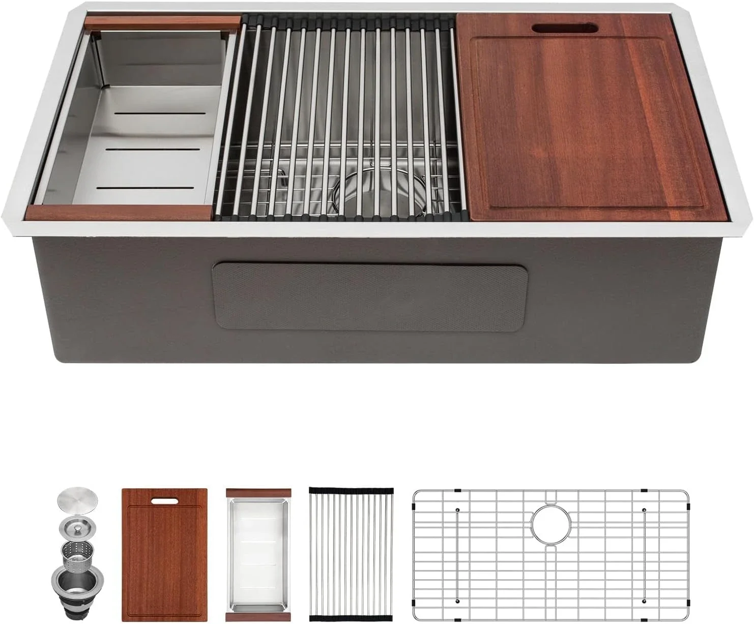 home.32 Inch Undermount Sink Stainless Steel Undermount Kitchen Sinks Workstation Single Bowl 16 Gauge Under Counter
home.32 Inch Undermount Sink Stainless Steel Undermount Kitchen Sinks Workstation Single Bowl 16 Gauge Under Counter
