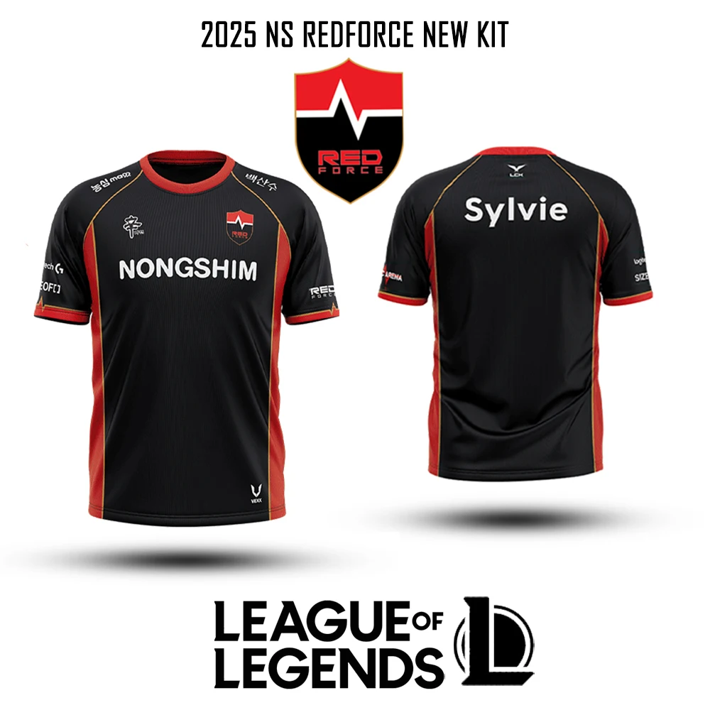 2025 Esports Club NS RedForce Jersey Training Uniform NS League Of Legends LCK VCT Sylvie T Shirts Unisex Breathable Sports Tops
2025 Esports Club NS RedForce Jersey Training Uniform NS League Of Legends LCK VCT Sylvie T Shirts Unisex Breathable Sports Tops