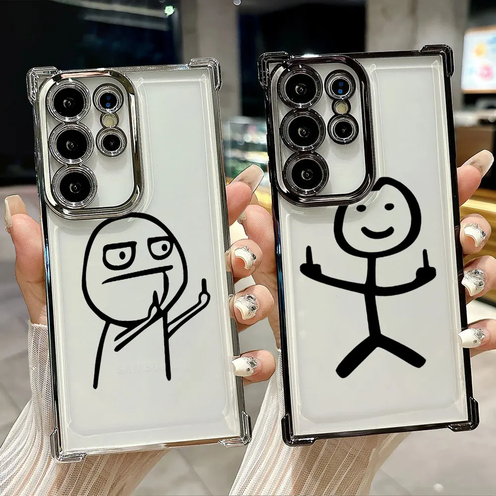 Stickman Middle Finger Cute Man Funda For Samsung S26Ultra Phone Case For Galaxy S25 FE S26 S24 S23 S22 S21 Ultra S20 Plus Cover
Stickman Middle Finger Cute Man Funda For Samsung S26Ultra Phone Case For Galaxy S25 FE S26 S24 S23 S22 S21 Ultra S20 Plus Cover