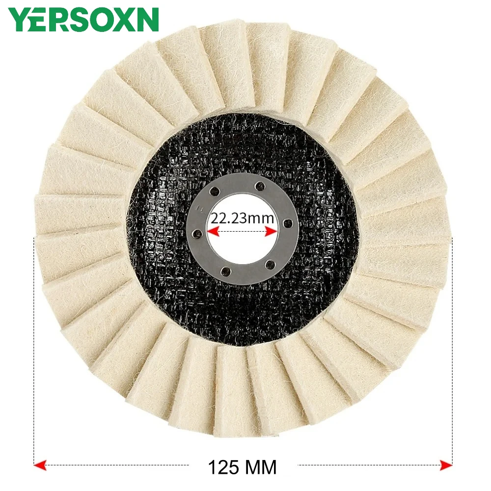 1Pcs 5'' 125mm Round Wool Polishing Wheel Grinding Disc for Metal Glass Ceramic Polishing Wool Felt Pad Grinder Accessories
1Pcs 5'' 125mm Round Wool Polishing Wheel Grinding Disc for Metal Glass Ceramic Polishing Wool Felt Pad Grinder Accessories
