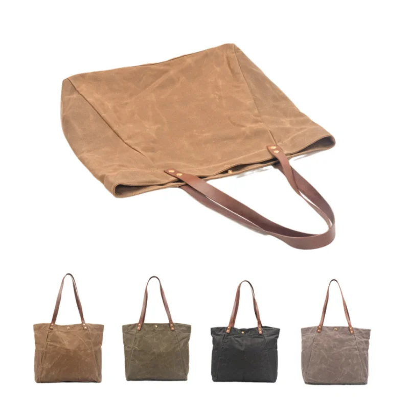 Chikage Vintage Waterproof Canvas Women's Bag Tote One Shoulder Bag Large Capacity Pleated Tote Bag Personality Shopping Bag
Chikage Vintage Waterproof Canvas Women's Bag Tote One Shoulder Bag Large Capacity Pleated Tote Bag Personality Shopping Bag