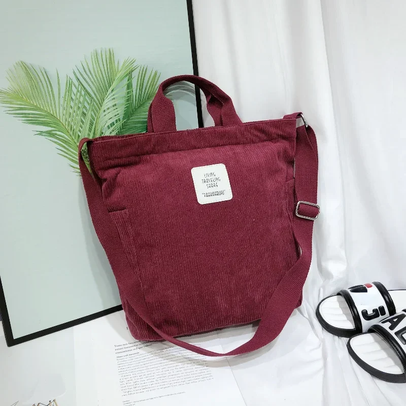 Вельветовая женская сумка, большие сумки на плечо, тканевая полосатая сумка-тоут, женские сумки через плечо, женские парусиновые кошельки на молнии
Вельветовая женская сумка, большие сумки на плечо, тканевая полосатая сумка-тоут, женские сумки через плечо, женские парусиновые кошельки на молнии