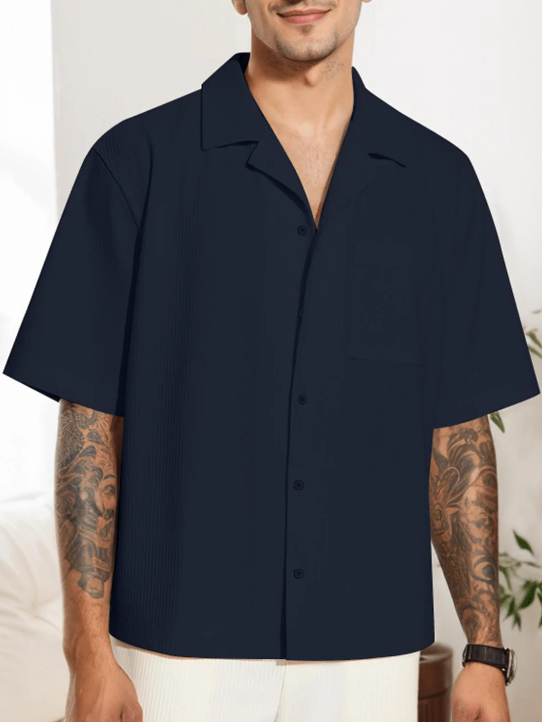 Mens Casual Short Sleeve Button Down Shirt Wrinkle Free Summer Beach Wear
Mens Casual Short Sleeve Button Down Shirt Wrinkle Free Summer Beach Wear