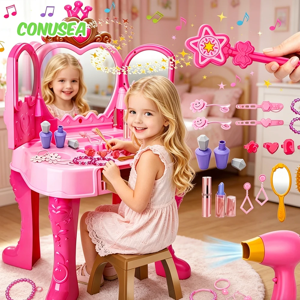 Girls Makeup Toys Woman Career Role Play Toys Inductive Door-opening Pretend Beauty and Fashion Sets Hair Styling for Kids Child
Girls Makeup Toys Woman Career Role Play Toys Inductive Door-opening Pretend Beauty and Fashion Sets Hair Styling for Kids Child
