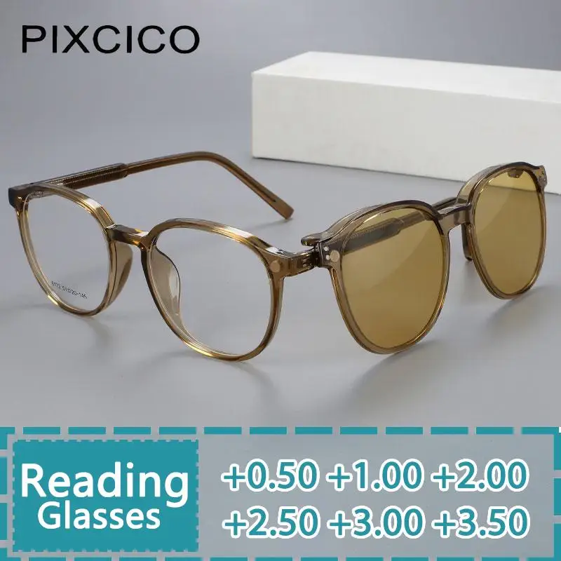 R56531 Round Cat Eye Polarized Reading Glasses +1.00 +2.00 +3.00 Women Magnetic Clip Fashion Presbyopic Glasses
R56531 Round Cat Eye Polarized Reading Glasses +1.00 +2.00 +3.00 Women Magnetic Clip Fashion Presbyopic Glasses