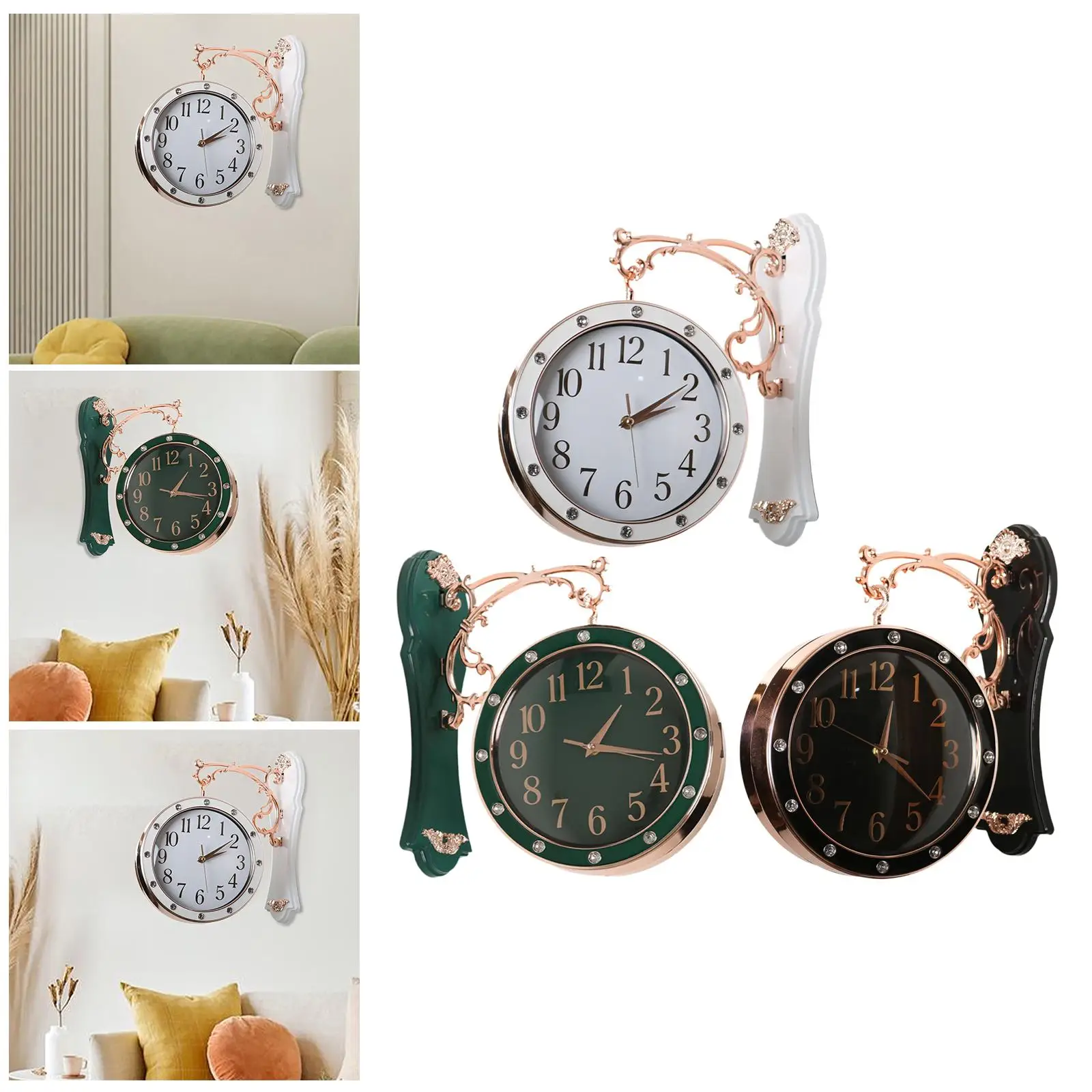 Double Sided Wall Clock Dial Diameter 19.5cm/7.68inch Non Ticking Quiet Home Decor Vintage Design for Lobby Porch Living Room
Double Sided Wall Clock Dial Diameter 19.5cm/7.68inch Non Ticking Quiet Home Decor Vintage Design for Lobby Porch Living Room