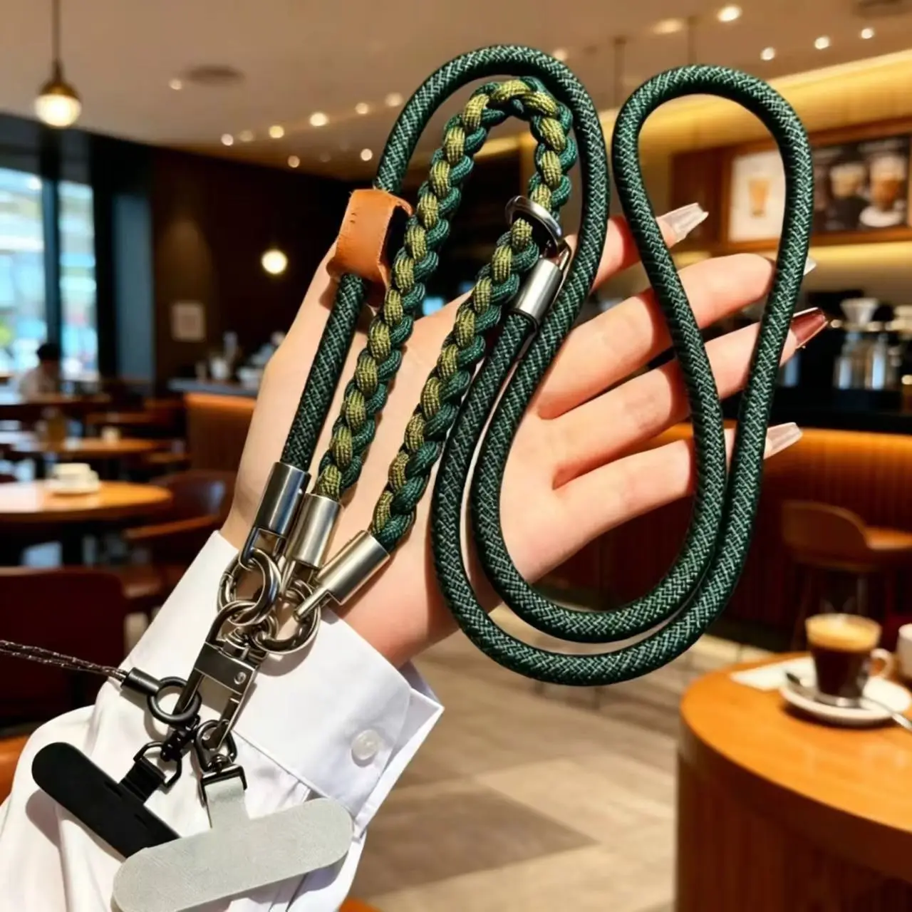Outdoor phone lanyard Crossbody Rope shoulder Neck phone strap Wrist Strap Removable Multi-Functional Woven cell phone lanyard
Outdoor phone lanyard Crossbody Rope shoulder Neck phone strap Wrist Strap Removable Multi-Functional Woven cell phone lanyard
