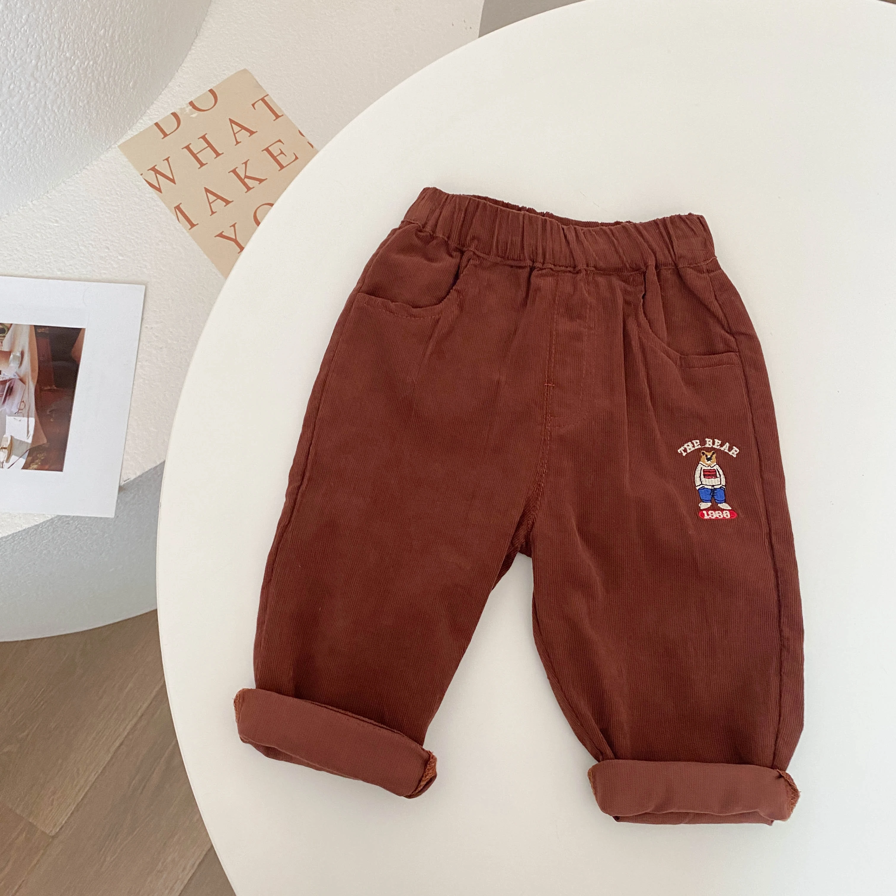 Autumn And Spring Newborn Infant Baby Boys And Girls Embroidery Cartoon Bear Elastic Waist Trousers Kids Korean Soft Pants
Autumn And Spring Newborn Infant Baby Boys And Girls Embroidery Cartoon Bear Elastic Waist Trousers Kids Korean Soft Pants