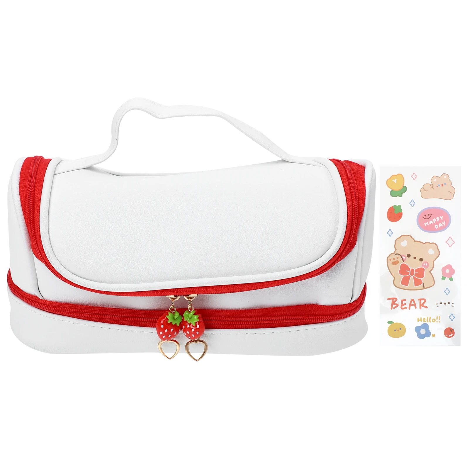 Makeup Bag PU Travel Toiletry Storage Pouch ganizer Sturdy Zipper Dual Layers Large Capacity Phone Lip Gloss Brushes Nail Polish
Makeup Bag PU Travel Toiletry Storage Pouch ganizer Sturdy Zipper Dual Layers Large Capacity Phone Lip Gloss Brushes Nail Polish