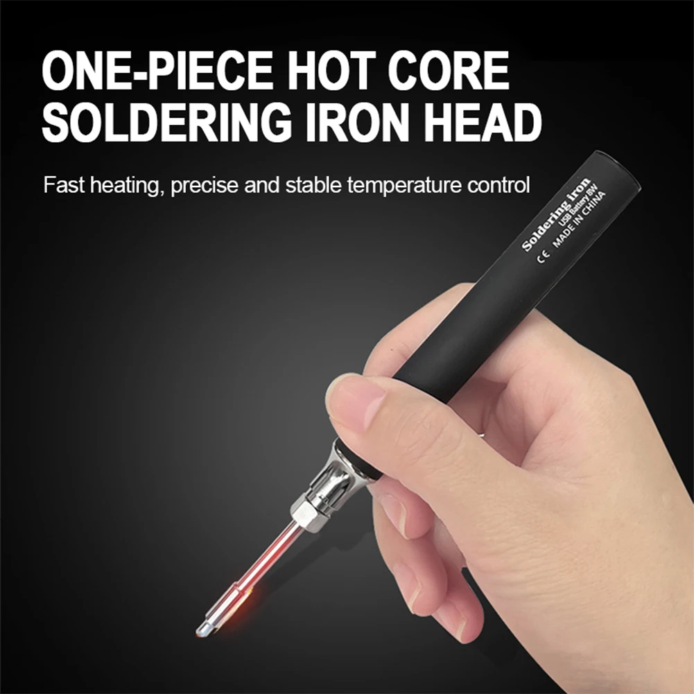 Portable Electric Powered Soldering Iron Pen, Rechargeable, Temperature Adjustment, Welding Equipment, USB, 8-10W
Portable Electric Powered Soldering Iron Pen, Rechargeable, Temperature Adjustment, Welding Equipment, USB, 8-10W