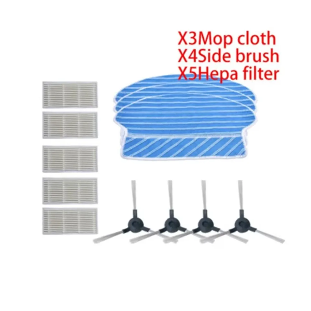 For Proscenic 780T 790T, Polaris PVCR 0920WV, Genio Deluxe 370, Genio Premium R1000 Spare Parts Main Side Brush Hepa Filter Mop
For Proscenic 780T 790T, Polaris PVCR 0920WV, Genio Deluxe 370, Genio Premium R1000 Spare Parts Main Side Brush Hepa Filter Mop