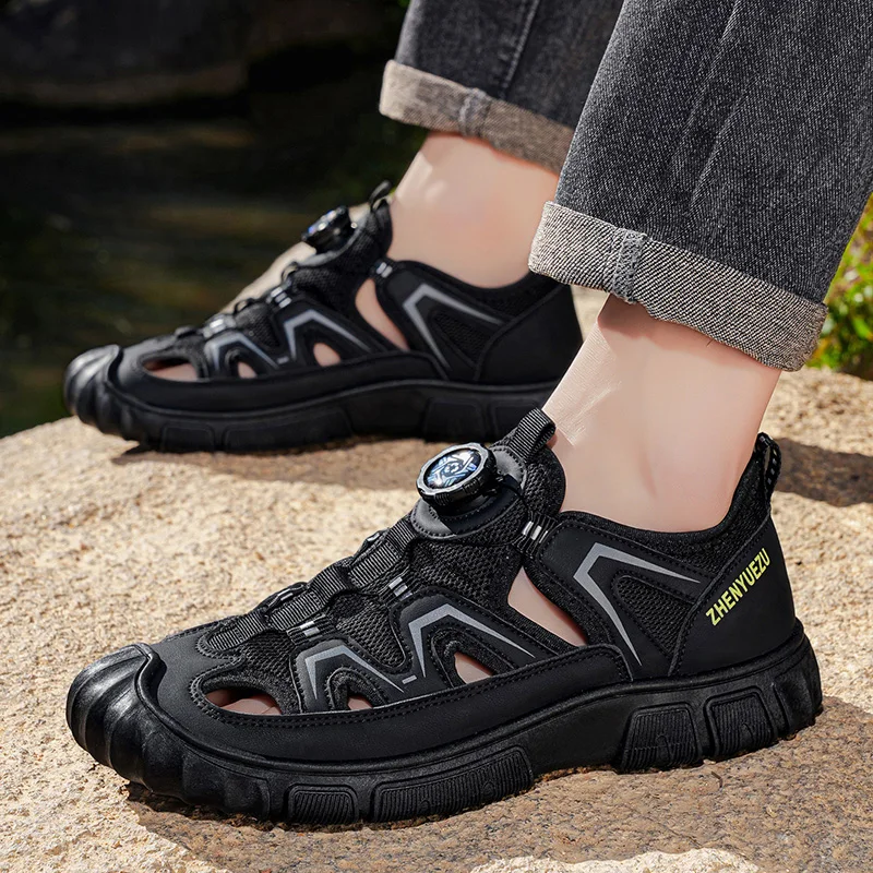 Summer Mens Walking Sneakers Breathable Hollow Sandals Outdoor Casual Beach Wading Shoes Lightweight Slip on Lazy Sport Footwear
Summer Mens Walking Sneakers Breathable Hollow Sandals Outdoor Casual Beach Wading Shoes Lightweight Slip on Lazy Sport Footwear