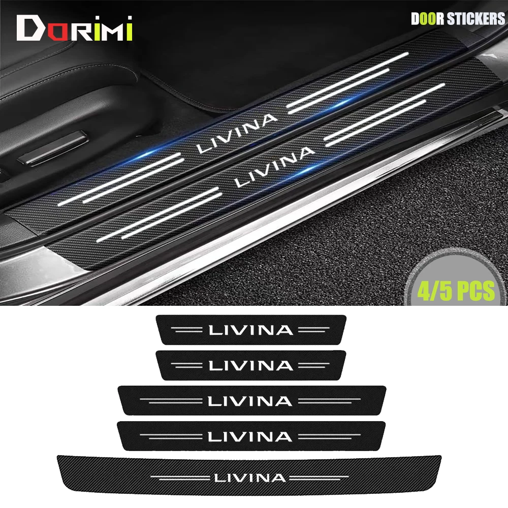 Carbon Fiber Car Door Threshold Tape Sill Protective Stickers Decal for Nissan LIVINA Logo Rear Trunk Bumper Scratch Guard Trim
Carbon Fiber Car Door Threshold Tape Sill Protective Stickers Decal for Nissan LIVINA Logo Rear Trunk Bumper Scratch Guard Trim