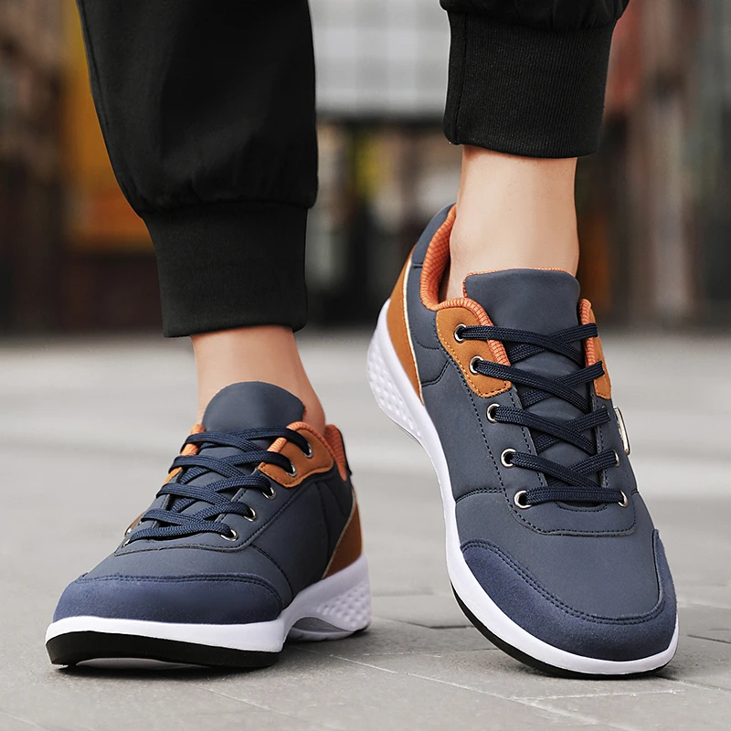 New Leather Men Shoes Sneakers Trend Casual Shoes Breathable Leisure Male Sneakers Men Non-slip Footwear Men Skateboarding Shoes
New Leather Men Shoes Sneakers Trend Casual Shoes Breathable Leisure Male Sneakers Men Non-slip Footwear Men Skateboarding Shoes