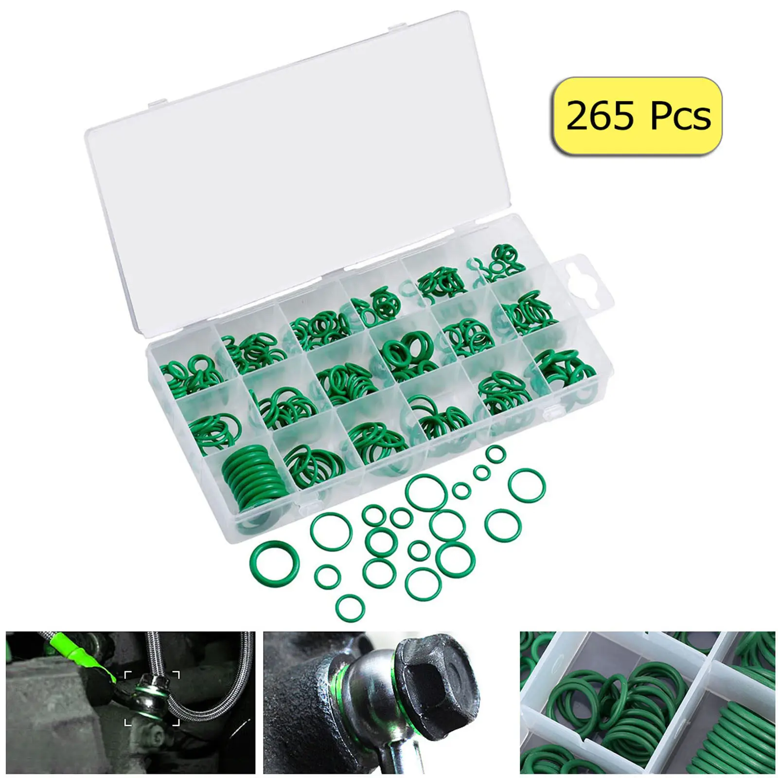 265 pcs Rubber Gasket Assortment Kit Sealing Gasket Washer For Plumbing Auto /C Manifold Seal Assortment Set
265 pcs Rubber Gasket Assortment Kit Sealing Gasket Washer For Plumbing Auto /C Manifold Seal Assortment Set