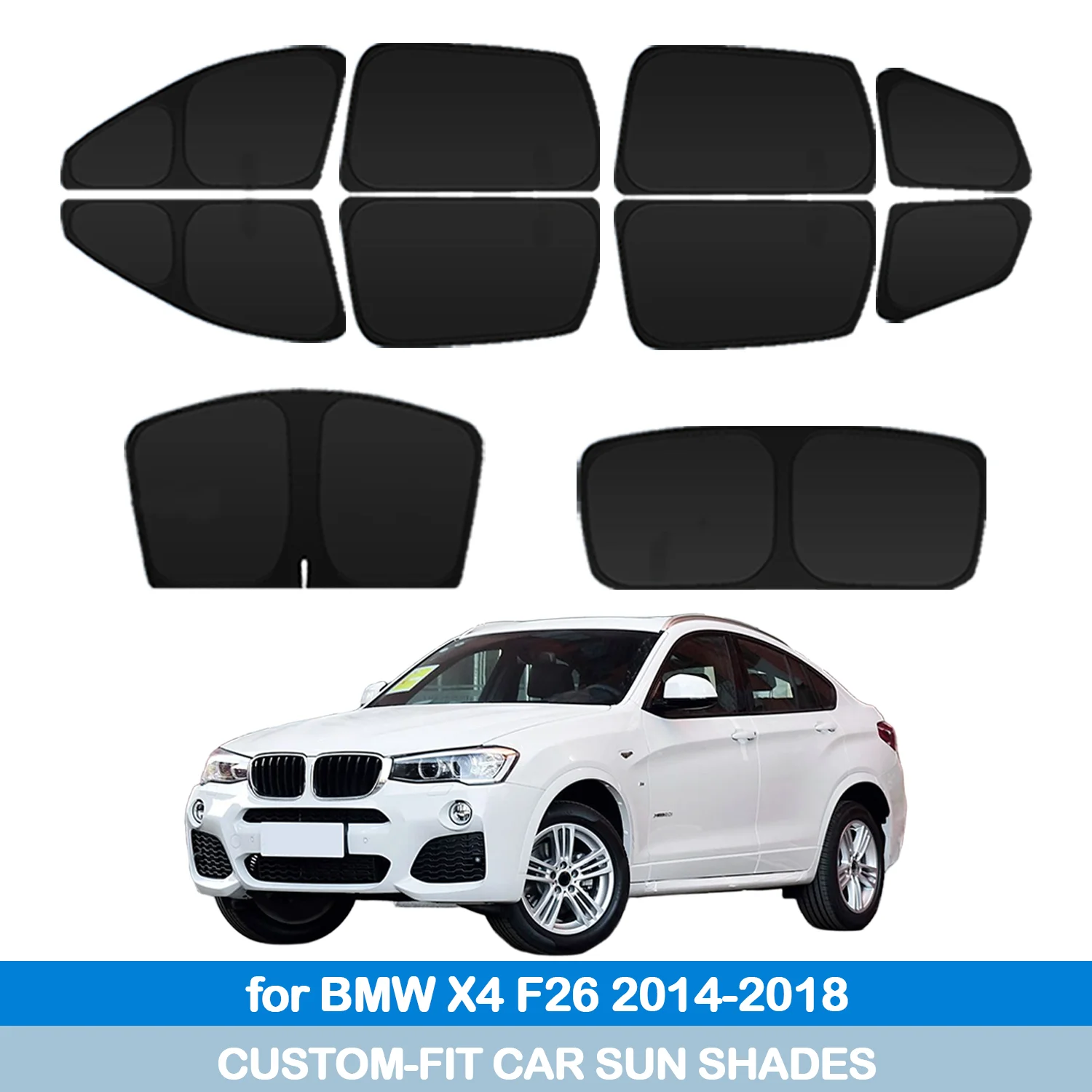 For BMW X4 F26 2014-2018 Windshield Sun Shade Side Window Shades Cover Sun Visor Shield Privacy Protection Car Accessories
For BMW X4 F26 2014-2018 Windshield Sun Shade Side Window Shades Cover Sun Visor Shield Privacy Protection Car Accessories