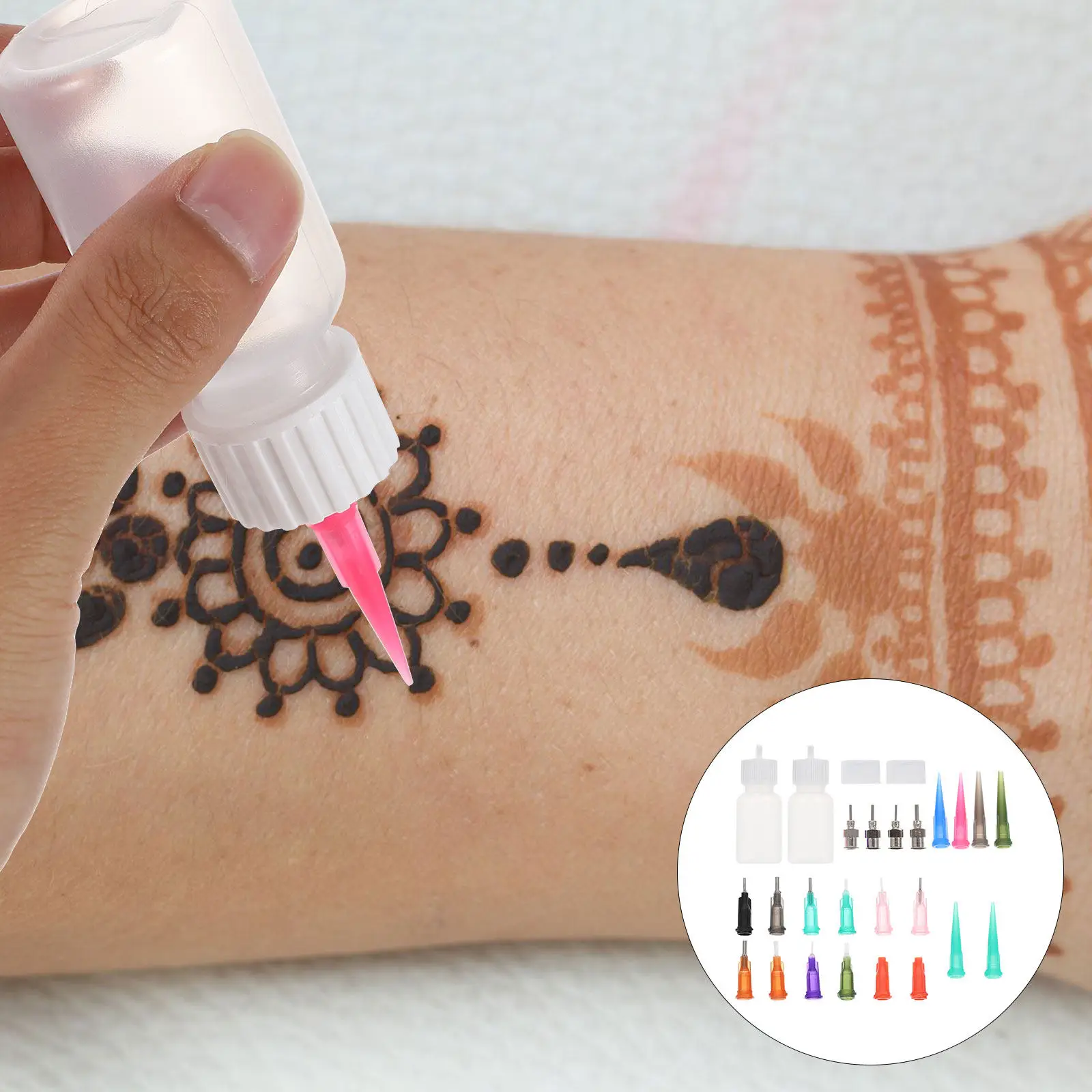 Needle Nozzle Dispensing Bottles Squeeze Multi-functional Tattooing Colored Drawing
Needle Nozzle Dispensing Bottles Squeeze Multi-functional Tattooing Colored Drawing