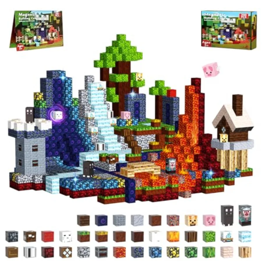 Magnetic Blocks 200 PCS, Magnetic Building Blocks, Magnet Blocks, Stacking Magnetic Cubes, Sensory School STEM Toys Birthday Gi
Magnetic Blocks 200 PCS, Magnetic Building Blocks, Magnet Blocks, Stacking Magnetic Cubes, Sensory School STEM Toys Birthday Gi
