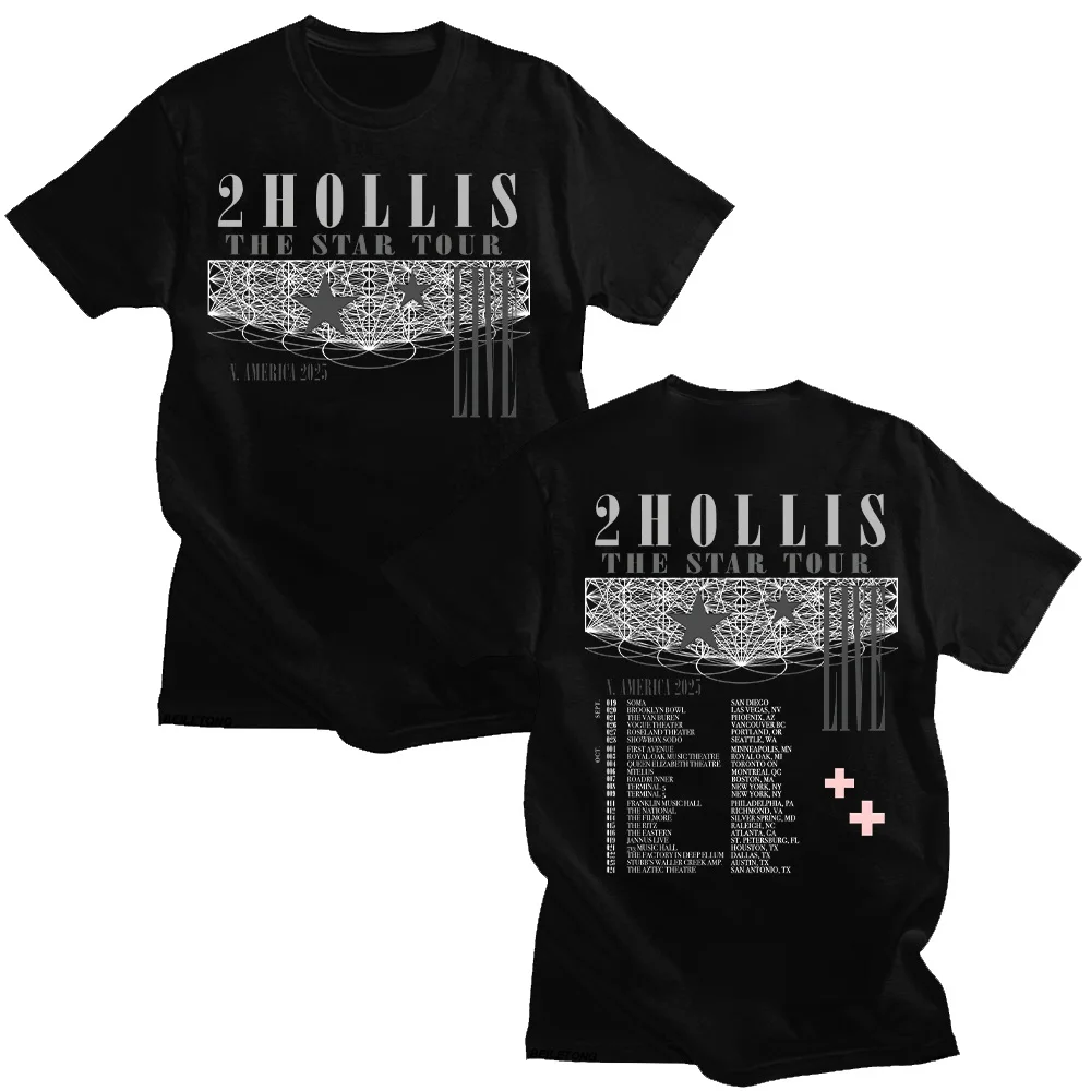 2Hollis The Star Tour 2025 T-shirt Cotton Short-sleeved Women Men Fashion Casual Tshirt High Quality Soft Top New Versatile Tees
2Hollis The Star Tour 2025 T-shirt Cotton Short-sleeved Women Men Fashion Casual Tshirt High Quality Soft Top New Versatile Tees