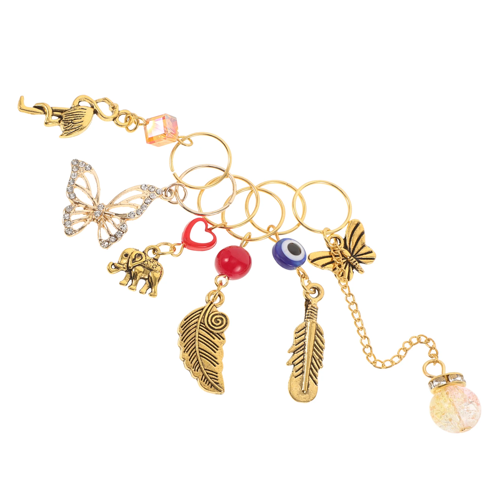 6 Pcs Rose Pendant Hair Rings For Braids Gold Rings Braid Clips Hair Jewelry Accessories Beads Braids Decorations
6 Pcs Rose Pendant Hair Rings For Braids Gold Rings Braid Clips Hair Jewelry Accessories Beads Braids Decorations
