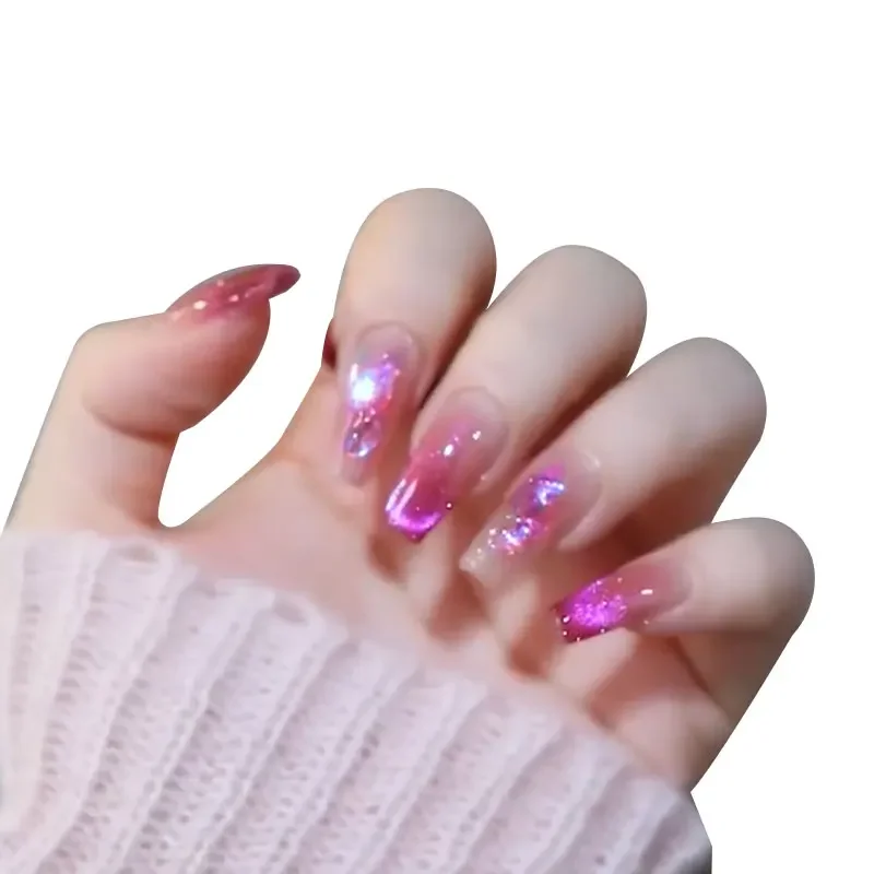 *Super white temperament flash gentle gradual change cat eye pregnant women nail pure hand wear nail 
*Super white temperament flash gentle gradual change cat eye pregnant women nail pure hand wear nail