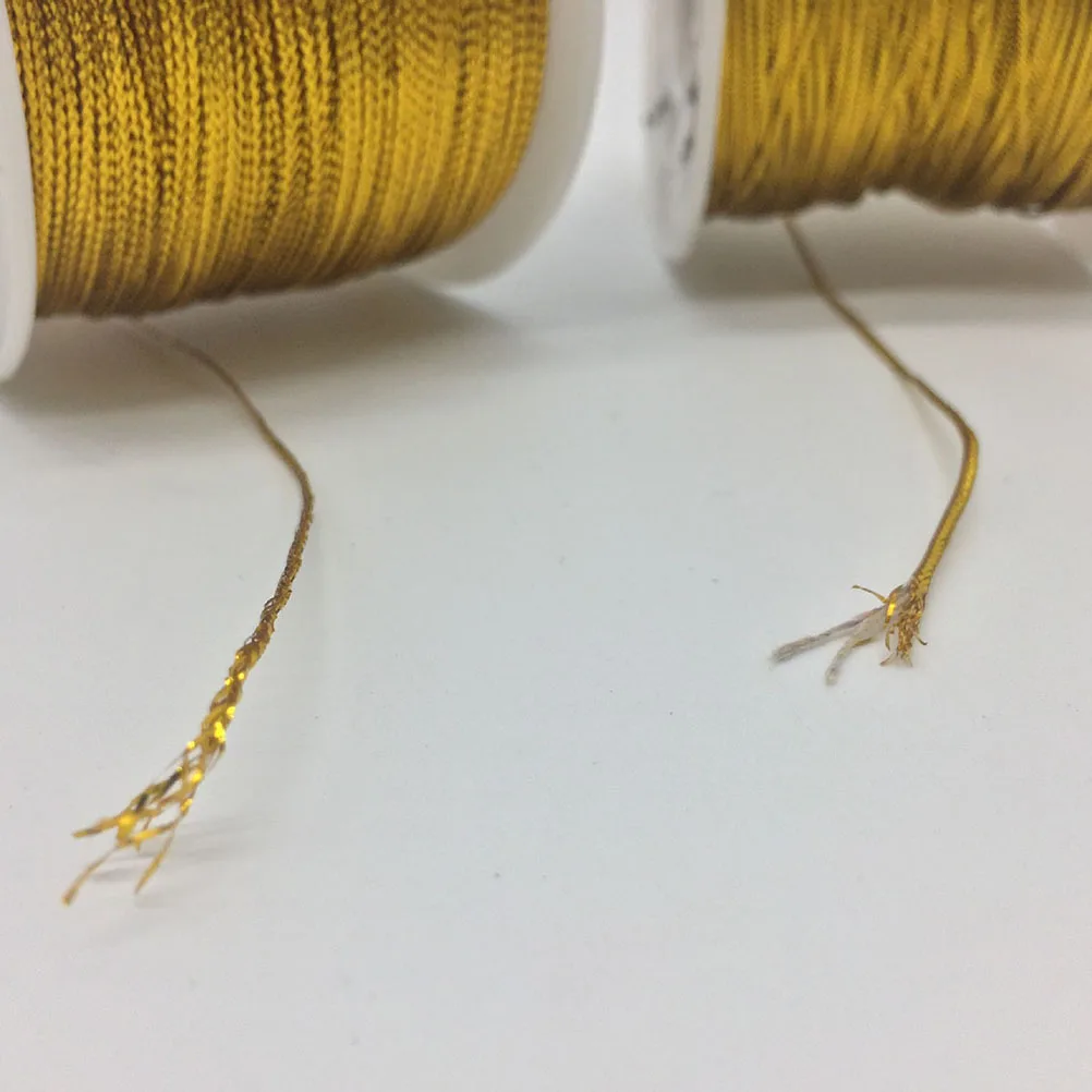 2pcs 2 Rolls Elastic Cord Bright Metallic Diy Decoration Supplies For Gift Wrapping Christmas Ornaments Crafting Jewelry Making 
2pcs 2 Rolls Elastic Cord Bright Metallic Diy Decoration Supplies For Gift Wrapping Christmas Ornaments Crafting Jewelry Making