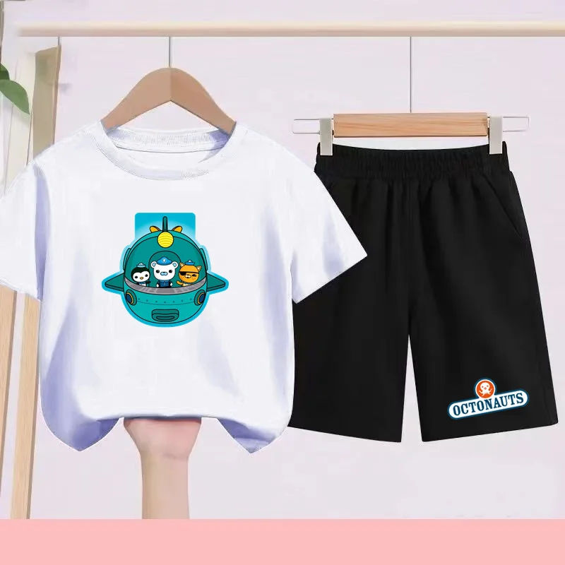 Kids' Cartoon Cute Print Summer Sports Set Boys Girls 3-13 Years Old Sports Quick Drying T-shirt Set Casual T-shirt + Shorts
Kids' Cartoon Cute Print Summer Sports Set Boys Girls 3-13 Years Old Sports Quick Drying T-shirt Set Casual T-shirt + Shorts