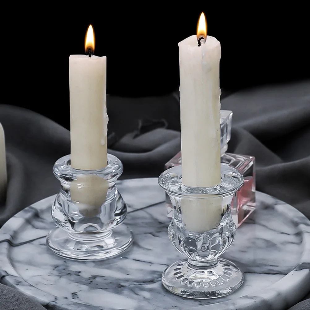 2Pcs Premium Glass Holders Creative Table Centerpieces Long Lasting Suitable for Various Candles Holder
2Pcs Premium Glass Holders Creative Table Centerpieces Long Lasting Suitable for Various Candles Holder