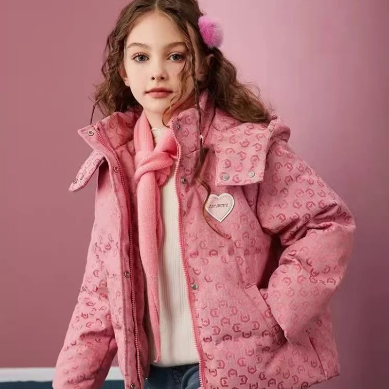 Зимние пуховики для девочек, утепленные пальто с капюшоном для подростков, детская повседневная одежда, детские осенние ветрозащитные парки, зимнее пальто
Зимние пуховики для девочек, утепленные пальто с капюшоном для подростков, детская повседневная одежда, детские осенние ветрозащитные парки, зимнее пальто