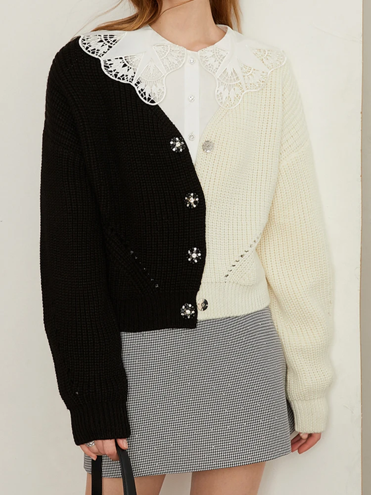 Vintage Contrast Color Sweater Women Autumn Winter Long Sleeve Knitted Cardigan Female Korean Fashion Casual Loose Short Sweater
Vintage Contrast Color Sweater Women Autumn Winter Long Sleeve Knitted Cardigan Female Korean Fashion Casual Loose Short Sweater