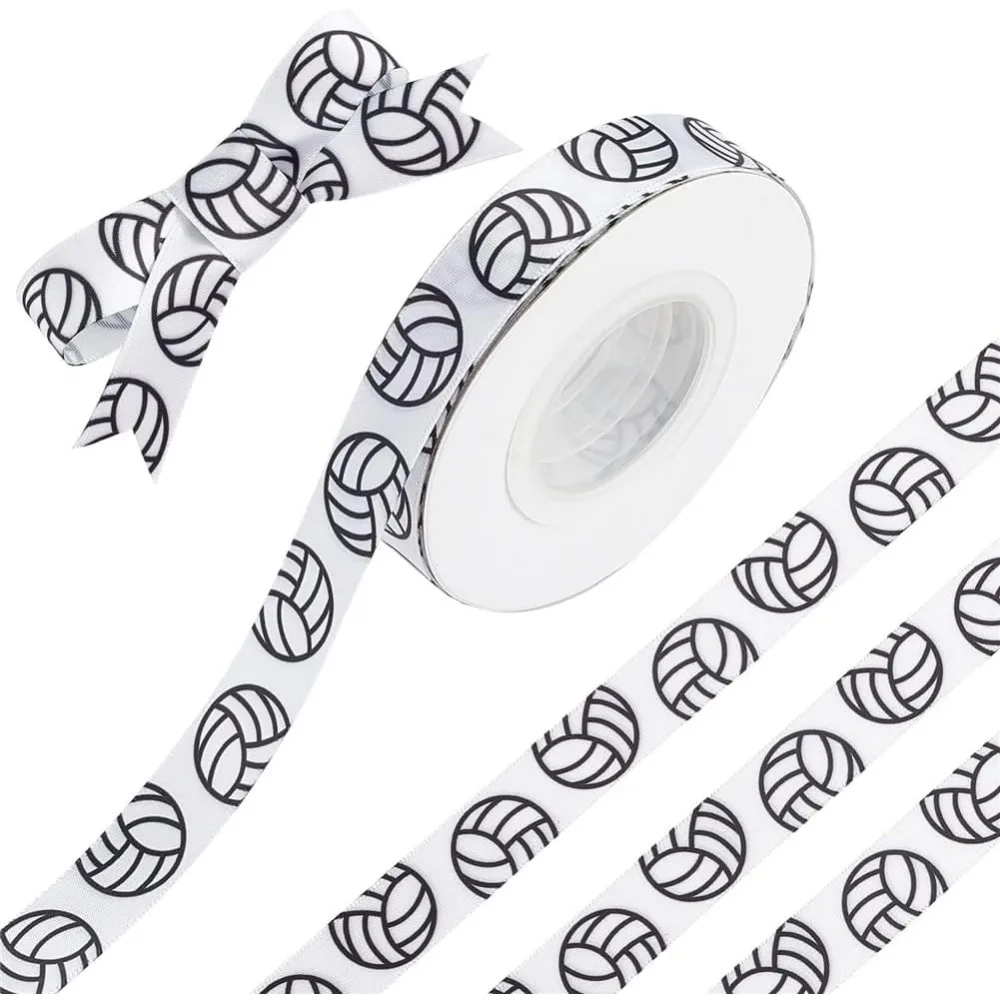 20 Yards 6/10” Wide Volleyball Ribbons White Volleyball Decorations Sports Ribbons Cheer Team Ribbon for Team Hair Bows Wreath
20 Yards 6/10” Wide Volleyball Ribbons White Volleyball Decorations Sports Ribbons Cheer Team Ribbon for Team Hair Bows Wreath