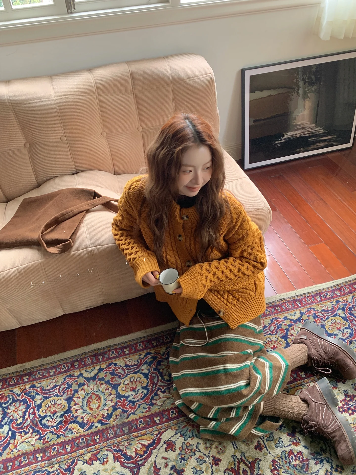 Утепленный вязаный кардиган с ромбовидным узором в стиле ретро, белый, с объемной 3D-текстурой, для женщин, теплый, длинный
Утепленный вязаный кардиган с ромбовидным узором в стиле ретро, белый, с объемной 3D-текстурой, для женщин, теплый, длинный