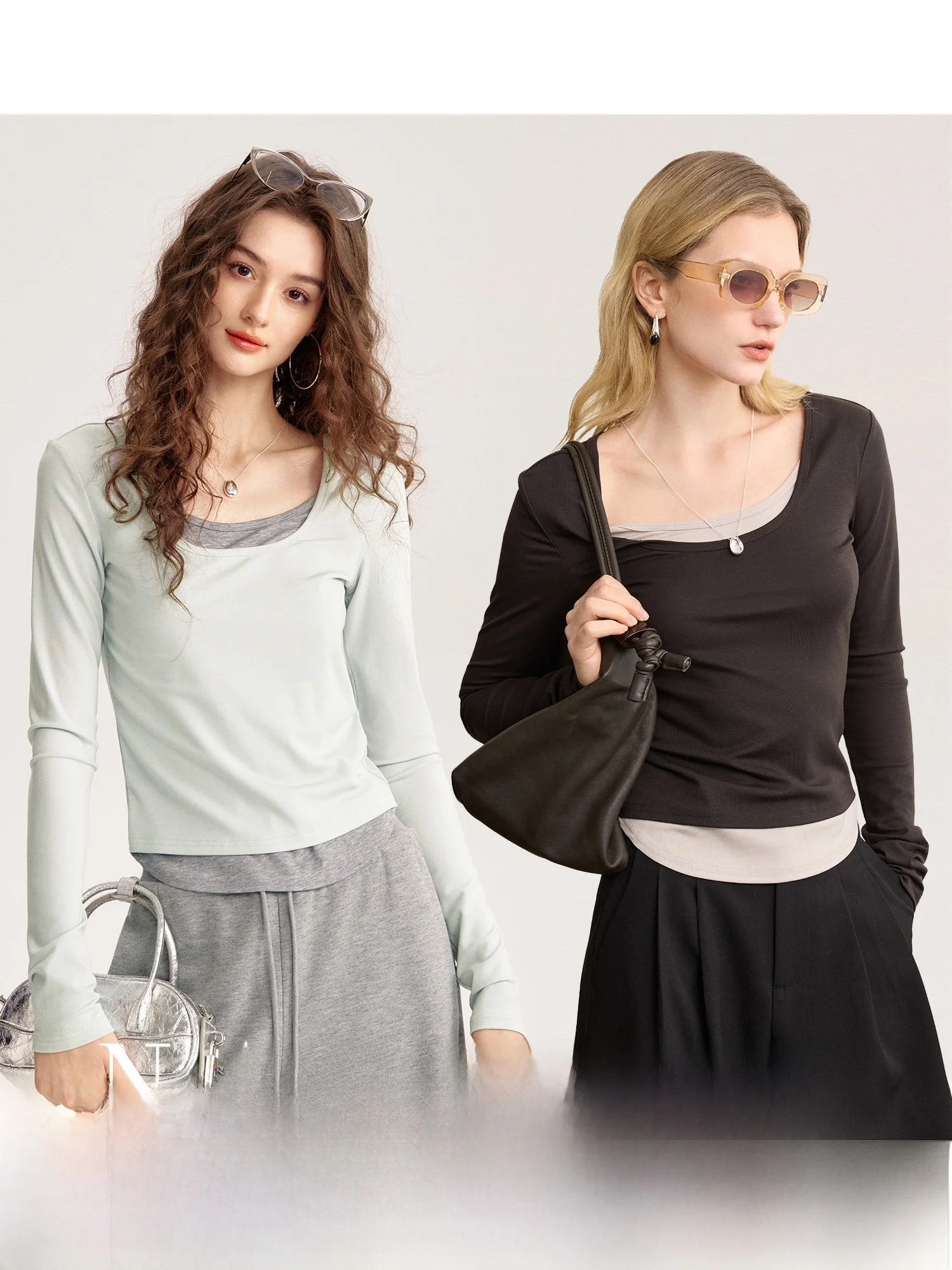 NAGUAGU Pumpkin Valley Cool Sensation Color Blo Вязаный облегающий базовый топ из высококачественного вискозного трикотажа, весенняя новинка
NAGUAGU Pumpkin Valley Cool Sensation Color Blo Вязаный облегающий базовый топ из высококачественного вискозного трикотажа, весенняя новинка