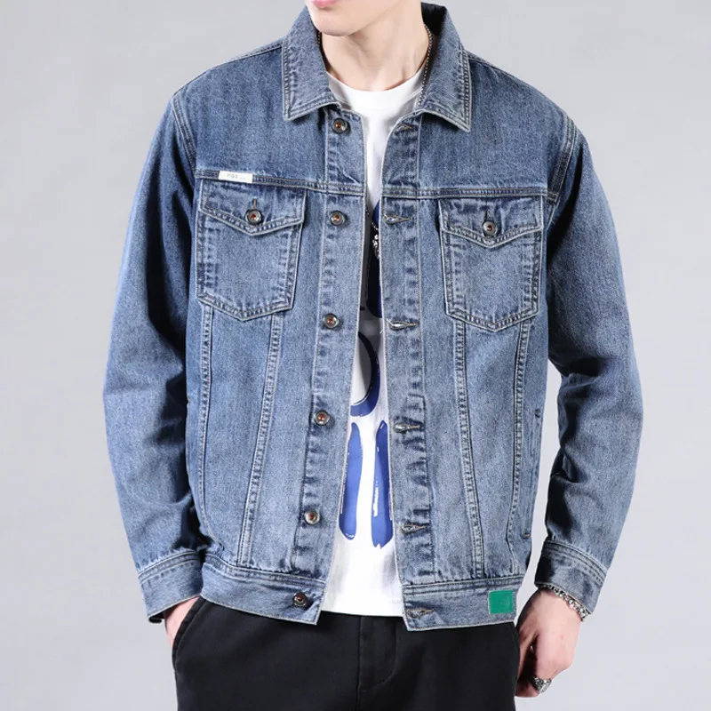 Модные мужчины High Street, осеннее новое свободное пальто, мужская осенняя мода, крутой повседневный топ в гонском стиле 
Модные мужчины High Street, осеннее новое свободное пальто, мужская осенняя мода, крутой повседневный топ в гонском стиле